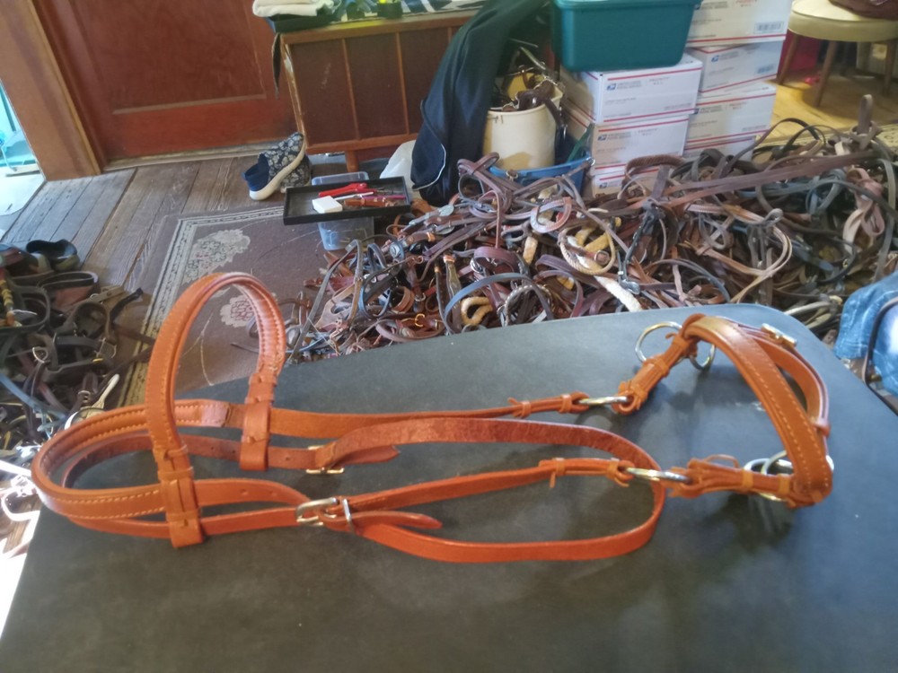 New leather sidepull.   nwot