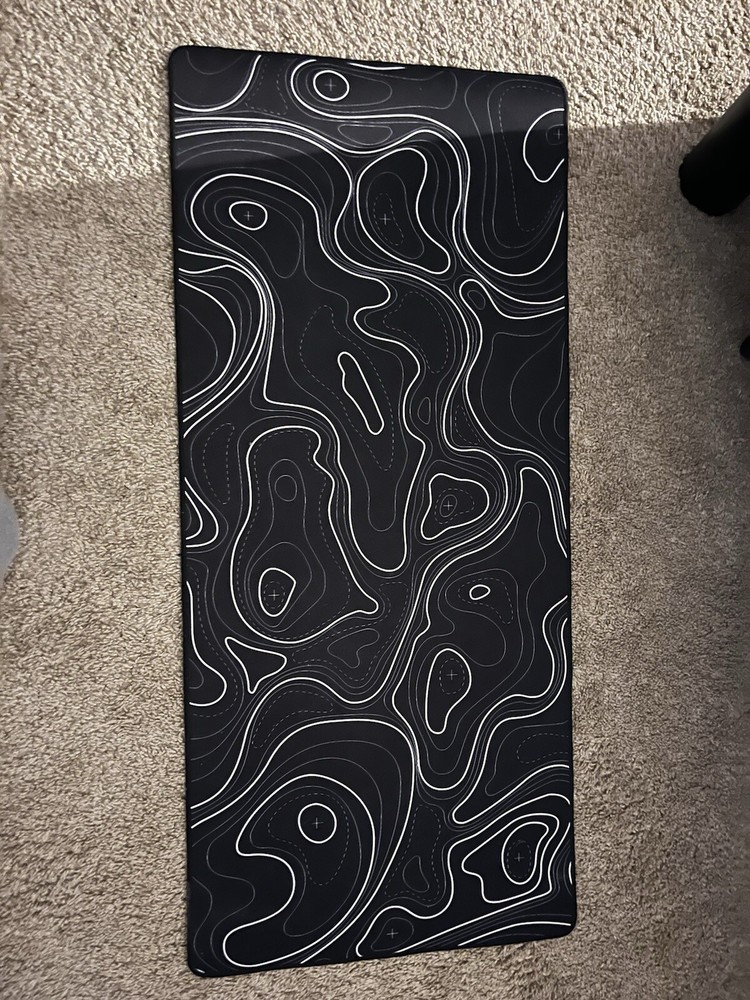 Black Topographic Mouse Pad