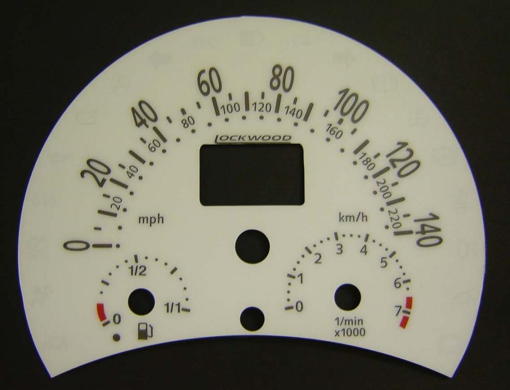 Lockwood VW Beetle 1999- SILVER (ST) Dial Kit 44LLc
