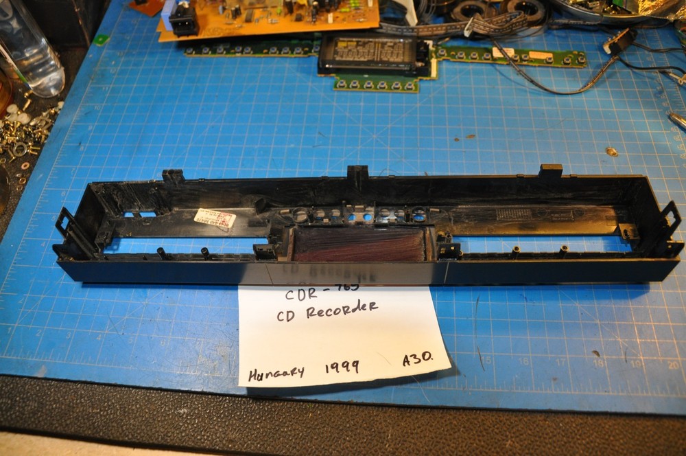 Philips CDR-765 CD Recorder Replacement Parts Front Face Panel Plate