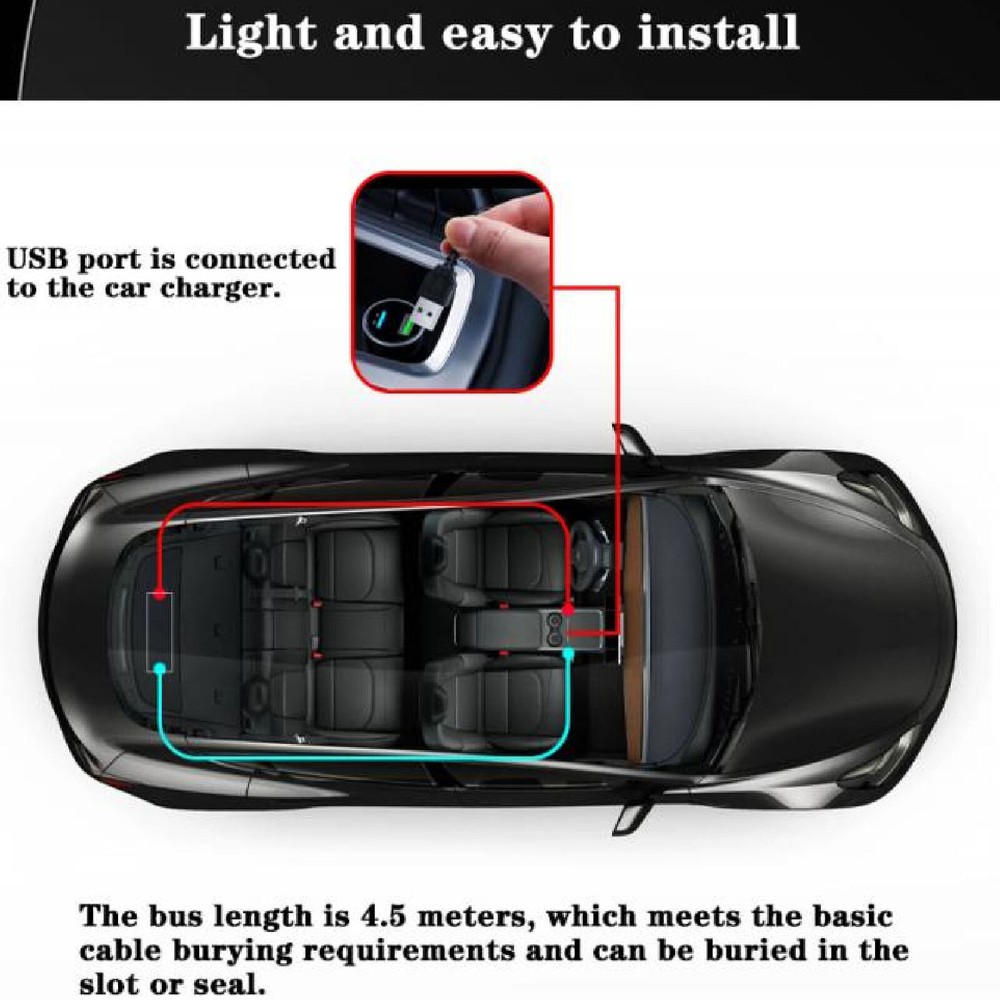 LED Car Sign Flexible LED Panel APP Control Custom Text Pattern