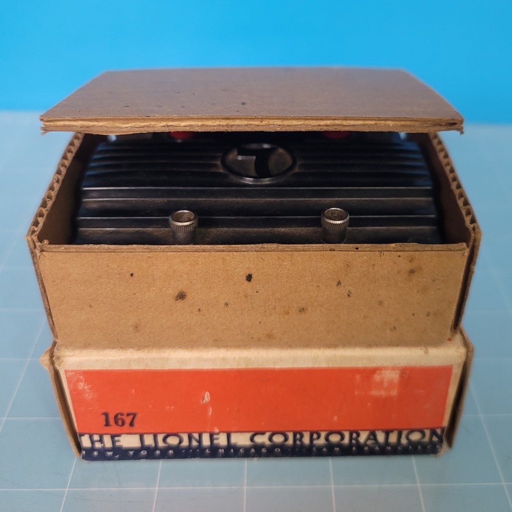 CB48: Postwar Lione No. 167 Whistle Controller - Original Box w/ Insert