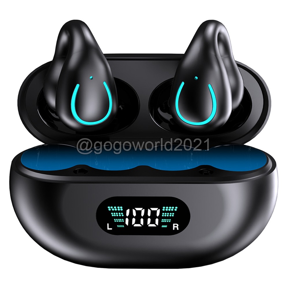 Wireless Bluetooth Earbuds with LED Display Charging Case for iPhone & Android