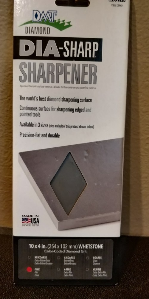 DMT DiaSharp Bench Stone D10F 10" FINE Sharpening Whetstone