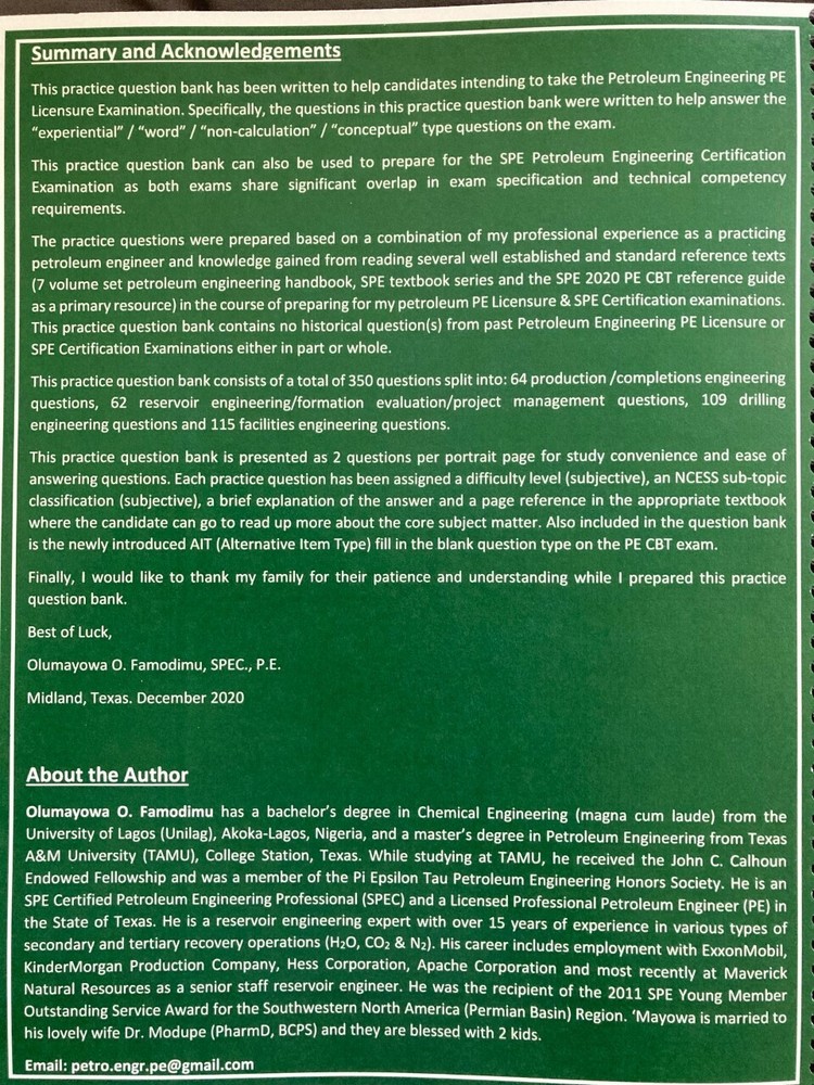 PE Petroleum Engineering Question Bank