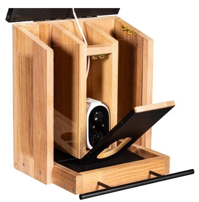 Bird Feeder with Solar Powered Wi-Fi Camera