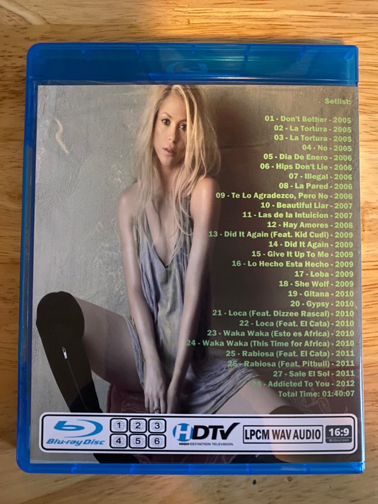 Shakira - The Video Collection on Blu-ray 2005-2012