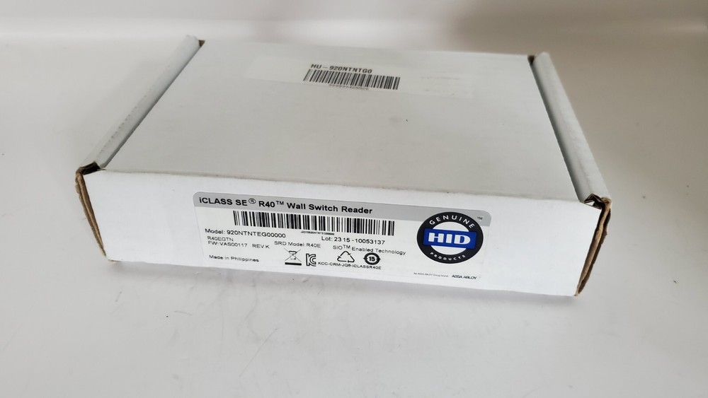 HID iCLASS SE R40 Wall Switch Reader 920NTNTEG00000