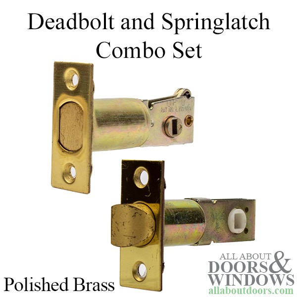 2-3/8" Backset Latches, Spring & Deadbolt Combo
