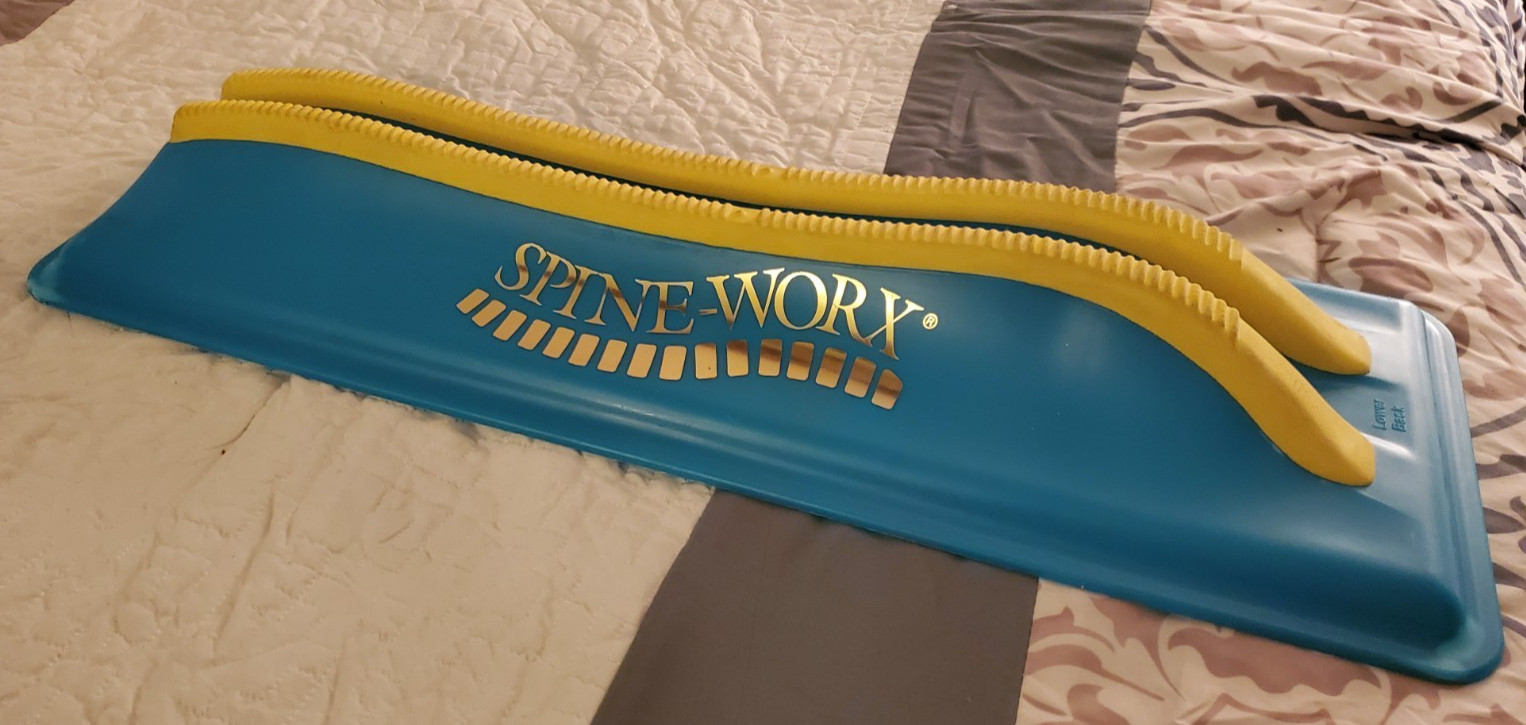 Spine-Worx Orthopedic Back Alignment Device Used Blue/Yellow