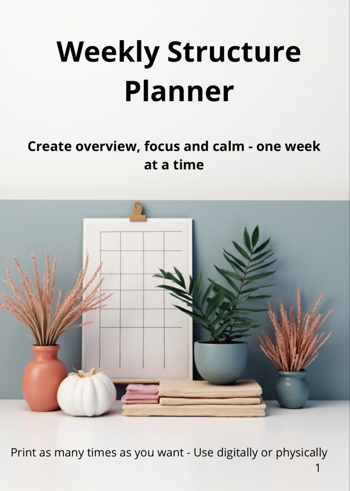 Weekly Structure Planner pdf