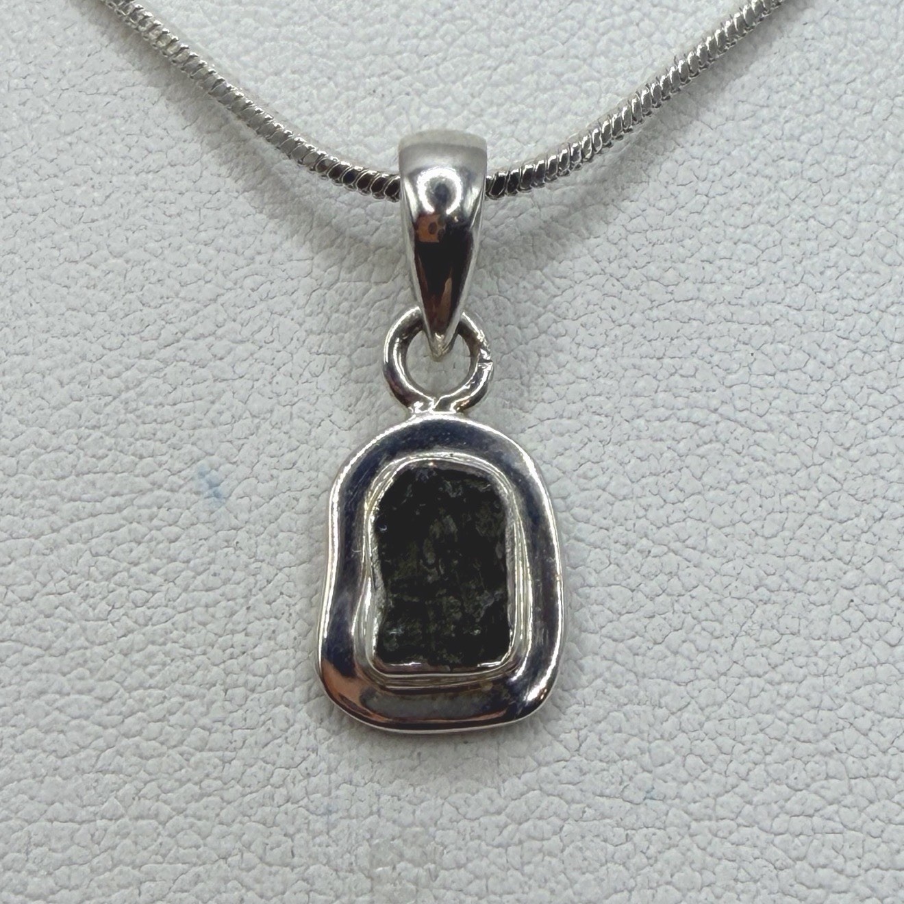 Moldavite Tektite Pendant, Czech Republic, Authentic Moldavite, 1.67g