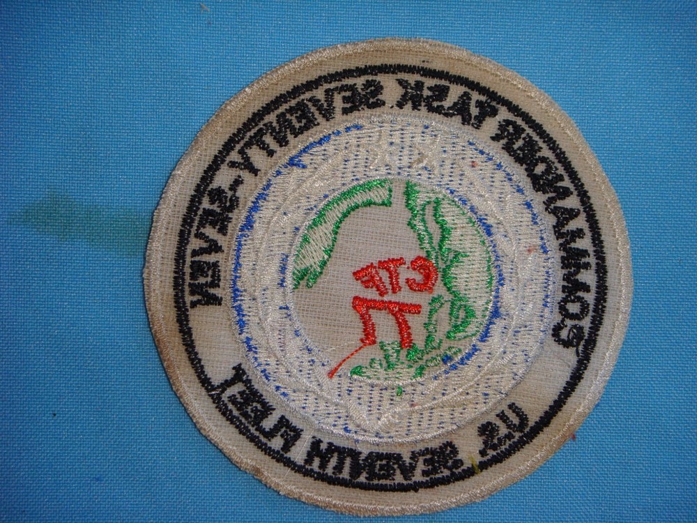 VIETNAM WAR PATCH, US 7th FLEET COMMANDER TASK FORCE CTF- 77