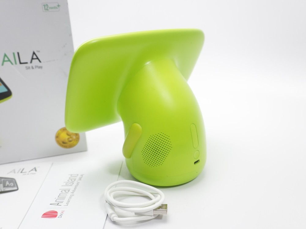 CRACKED AILA Sit & Play Learning System Educational Toddler Tablet Green w/ Box