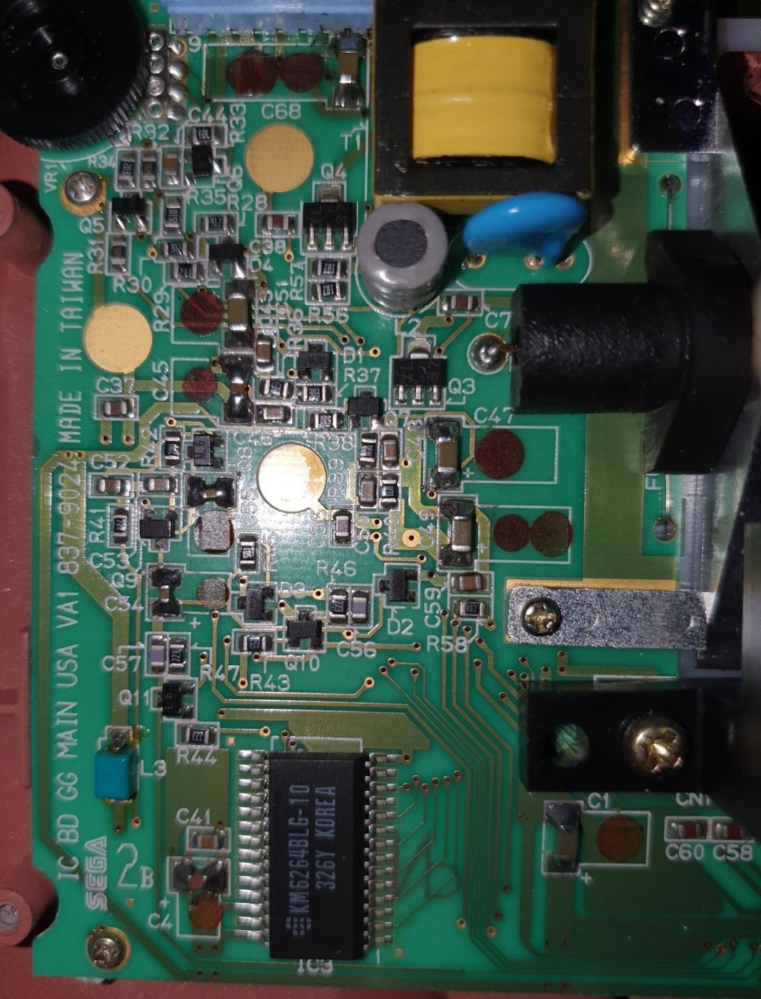Sega Game Gear Capacitor Replacement and Repair Service Recap
