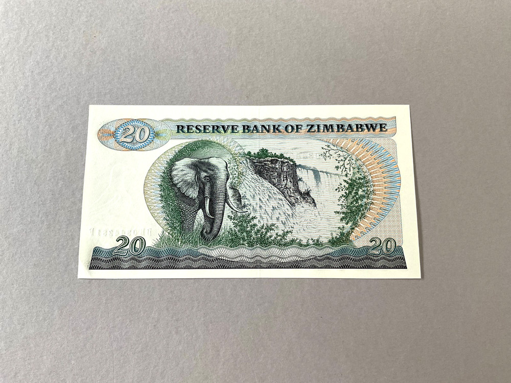 Zimbabwe P-4d 20 Dollars 1994