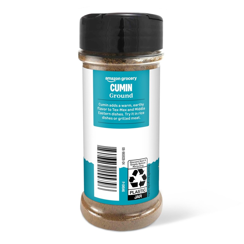 Amazon Grocery, Ground Cumin, Kosher, 2.6 Oz Bottle