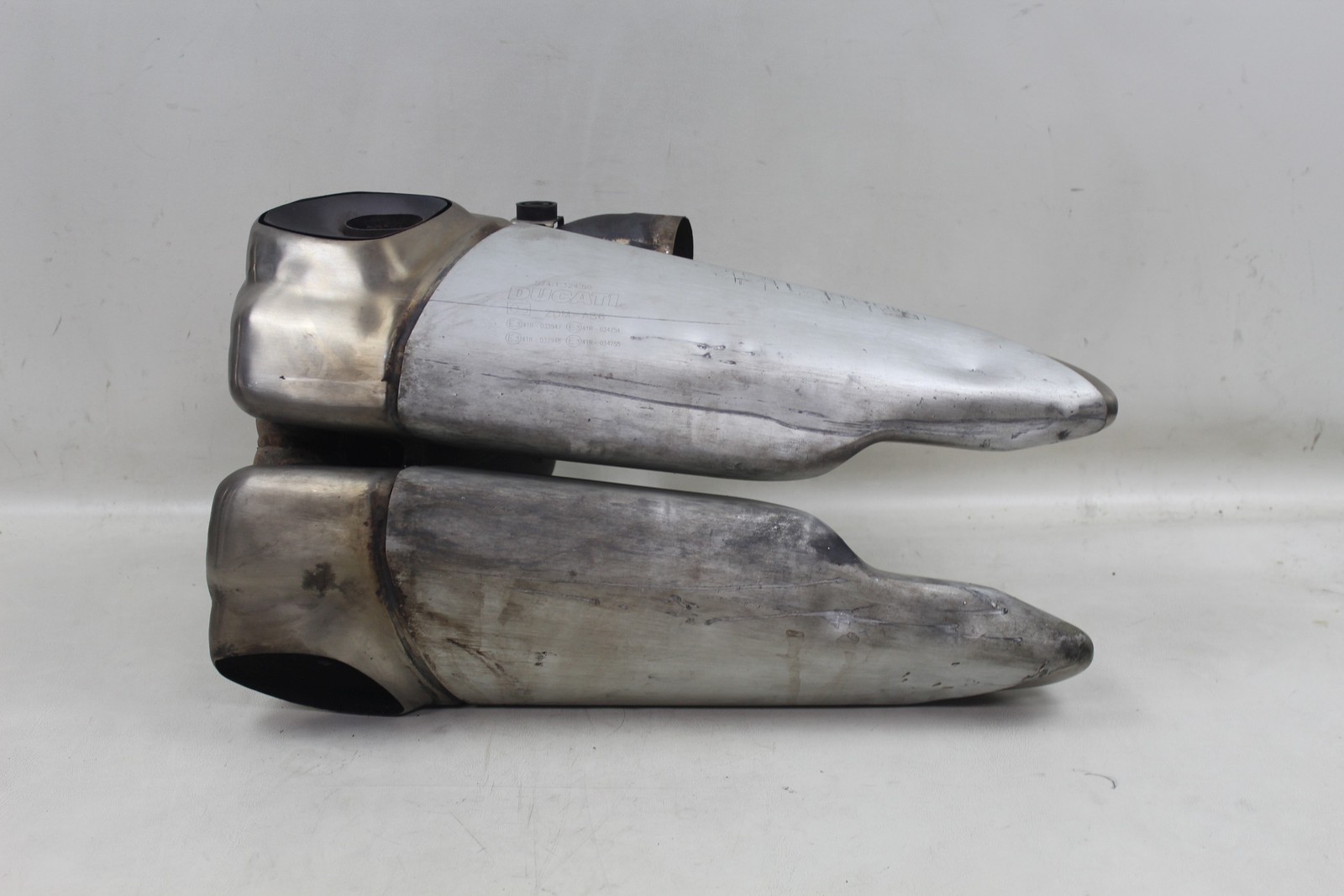 Ducati Panigale 1199S 1199 899 OEM Lower Exhaust Cans Can Muffler Pipe Silencer