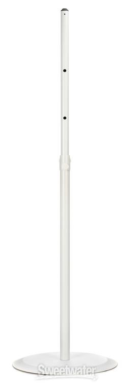 K&M 26735 Round Base Speaker Stand - White