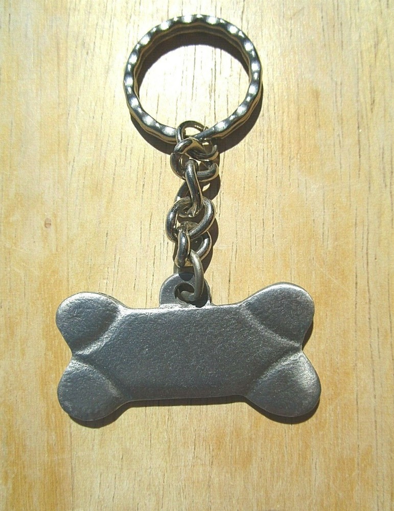 Rawcliffe Pewter, Pewter Dog Bone Key Ring, I LOVE MY MUTT on back