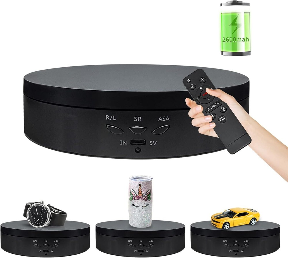 Remote Control Rotating Display Stand, 5.74Inch/22Lbs Load Turner Cup Platform,