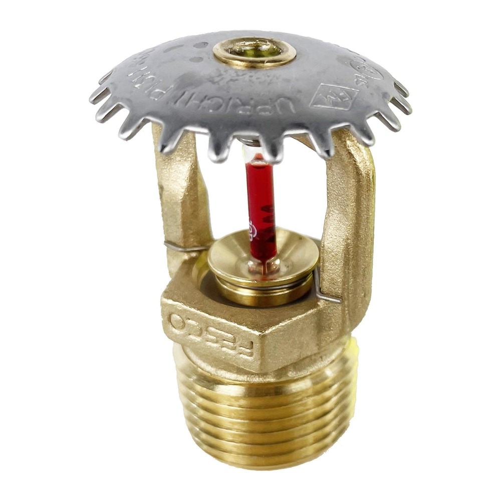 ½" Upright Fire Sprinkler Head | Quick Response | Brass