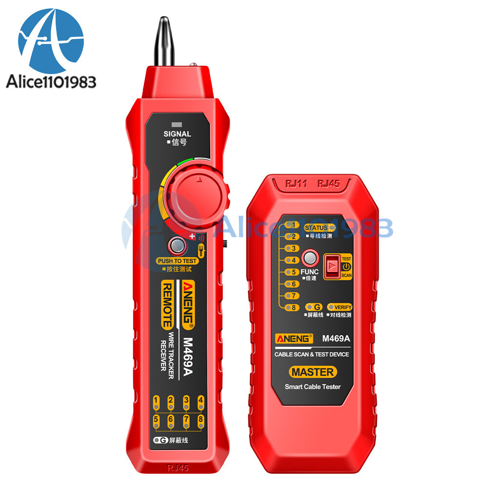 ANENG M469A Multifunctional RJ45 RJ11 Network Cables Tracker Networking Analyzer