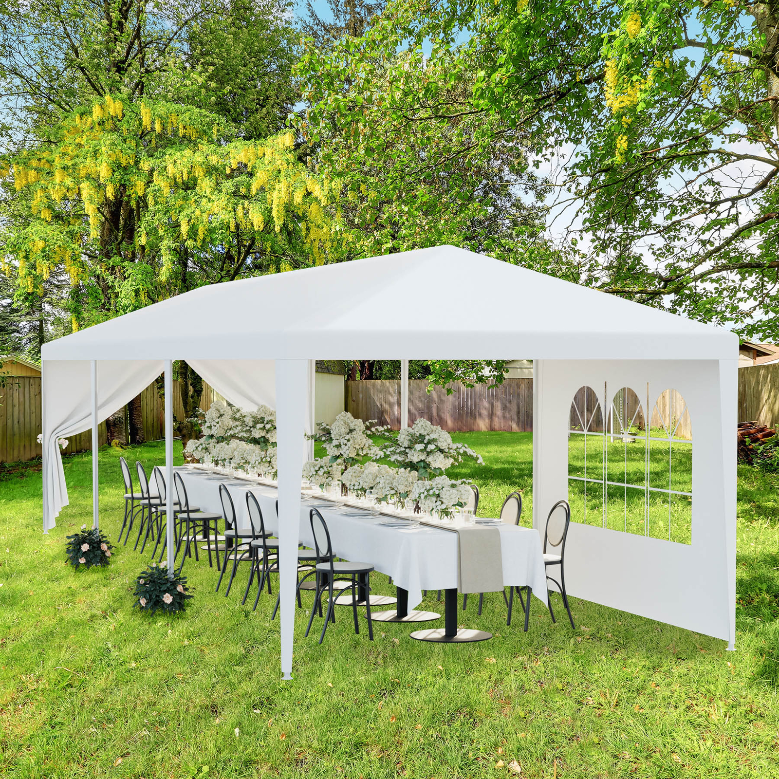 10x30' Outdoor Gazebo Party Tent w/8 Removable Walls Wedding Canopy Cater Events