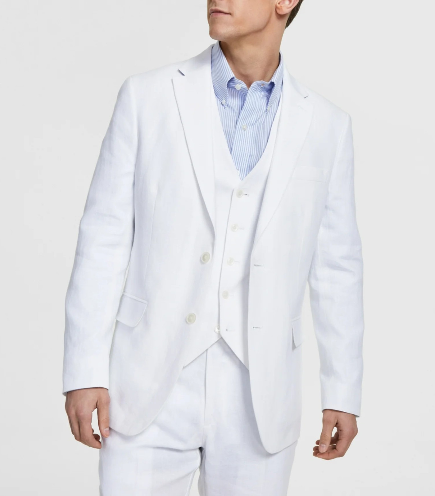 Tommy Hilfiger Men's Modern-Fit 100% Linen Sport Coat MSRP $295