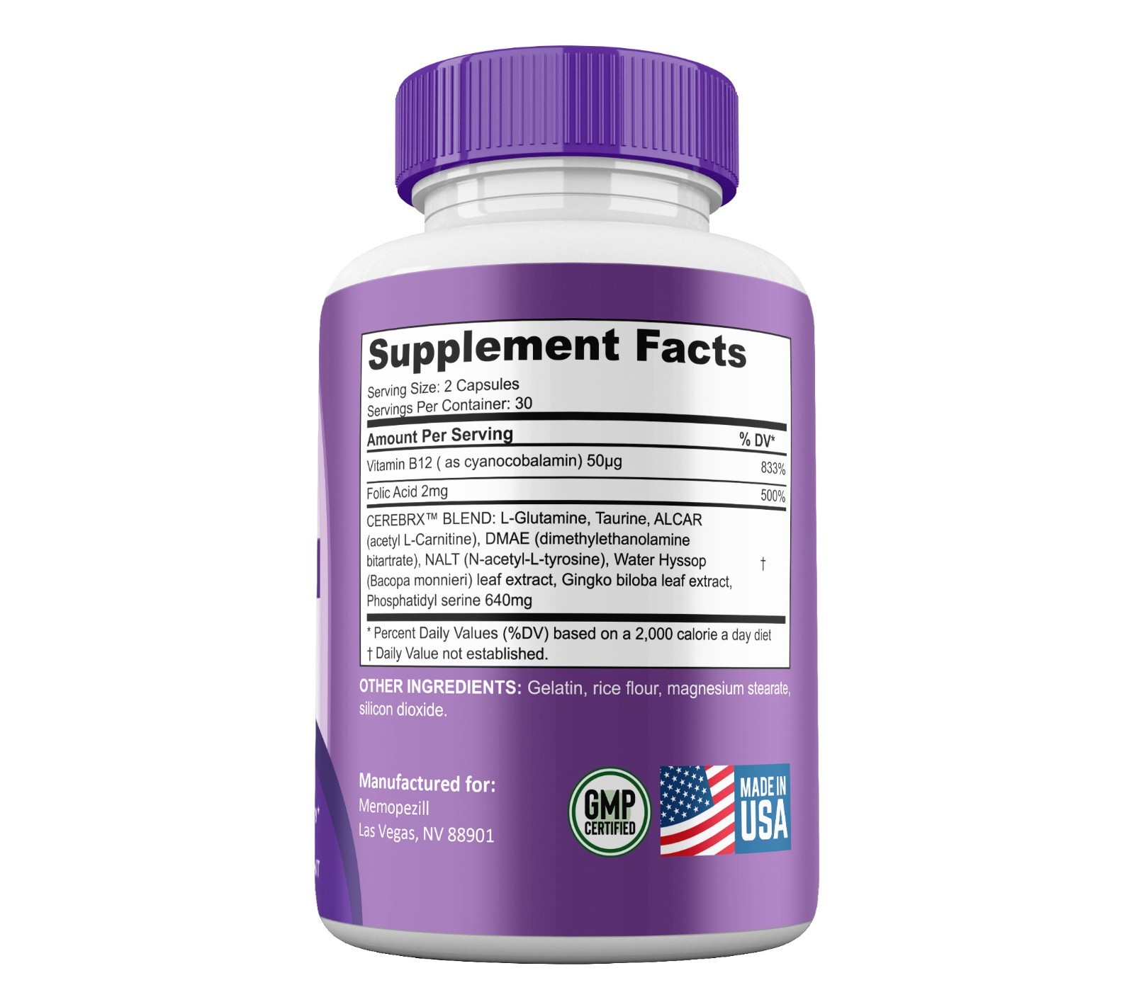 Memopezil Capsules, Max Strength, Memo Pezil for Clarity and Health (5 Pack)