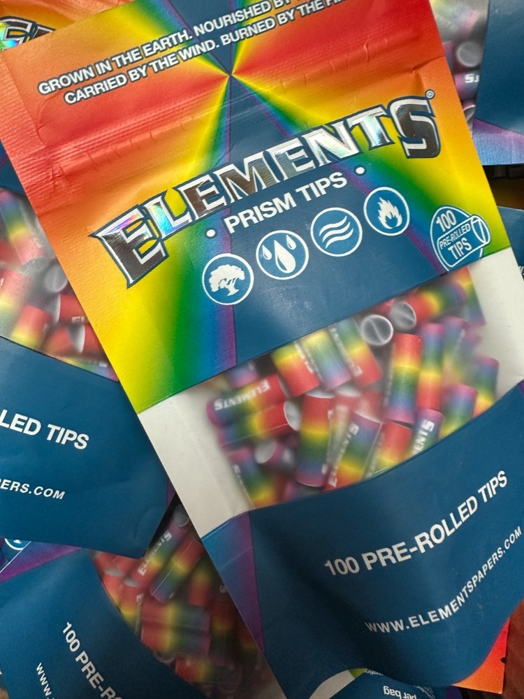 Elements Prism Pre- Rolled Tips Bag | 100 Tips