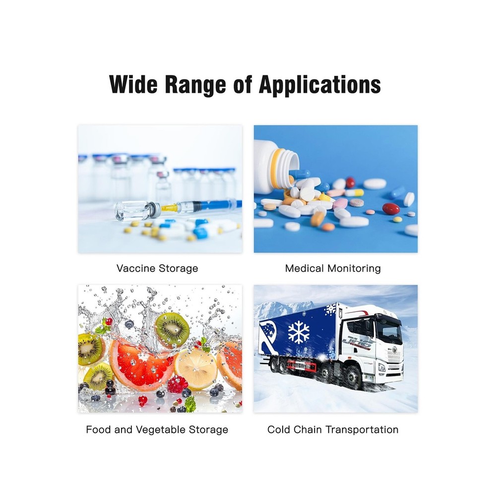 Freshliance 50pack Temperature Data Logger USB Disposable Temperature Recorde...