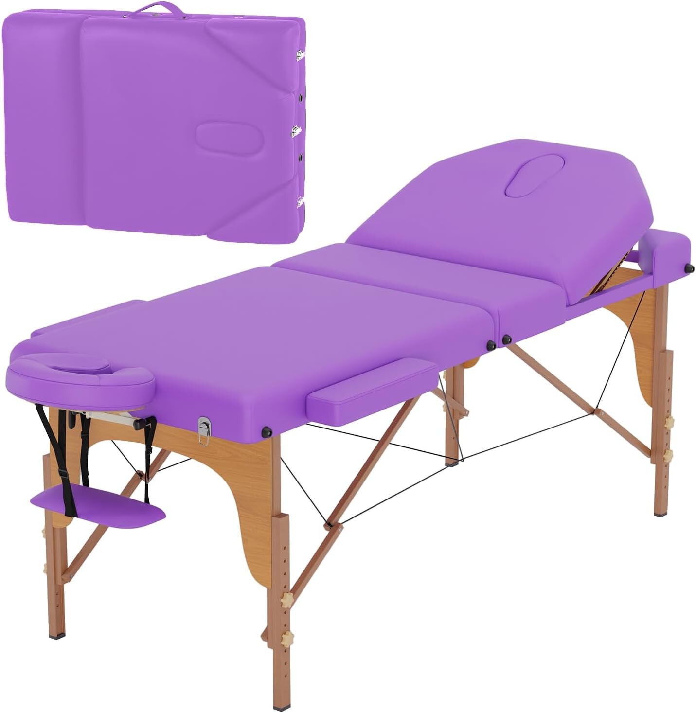 Massage Table Protable Massage Bed 28 in Wide Lash Bed Height Adjustable Bed
