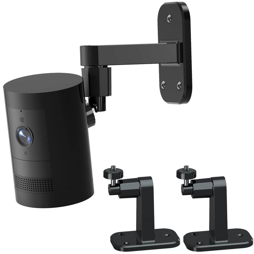 2Pack Camera Wall Mount,Compatible with Outdoor Ring Mount 2P, Black
