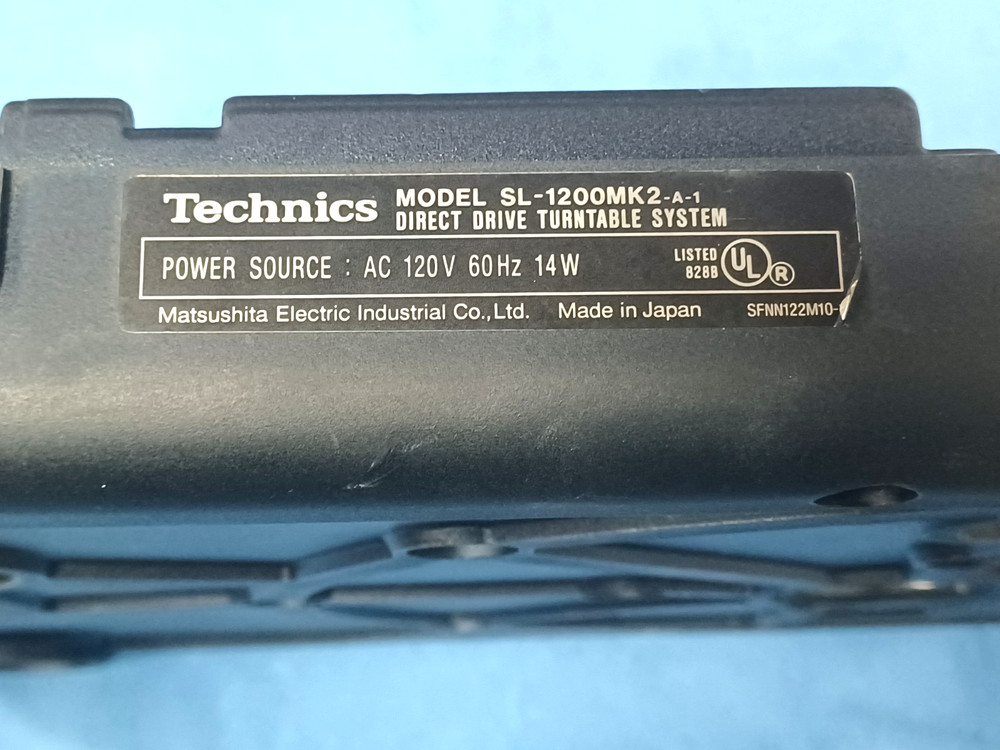 Technics SL1200 MK2 Direct Drive Turntable Rubber Base Bottom Original