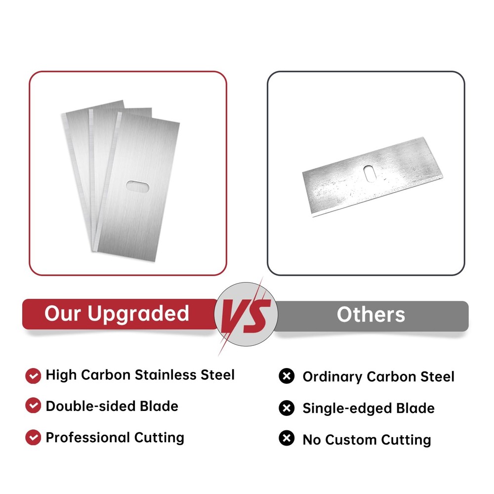 100 Pack Replacement Mat Cutter 270 Blades - Precision Durable Silver
