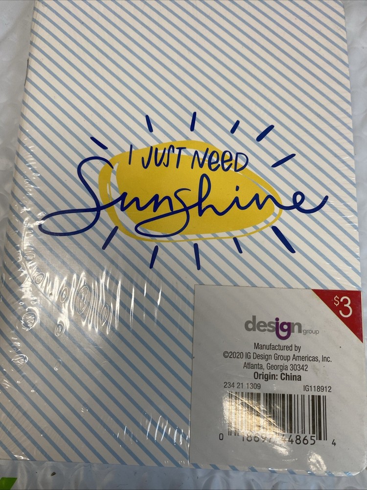 3 Count Notebook 5" X 7" I Just Need Sunshine