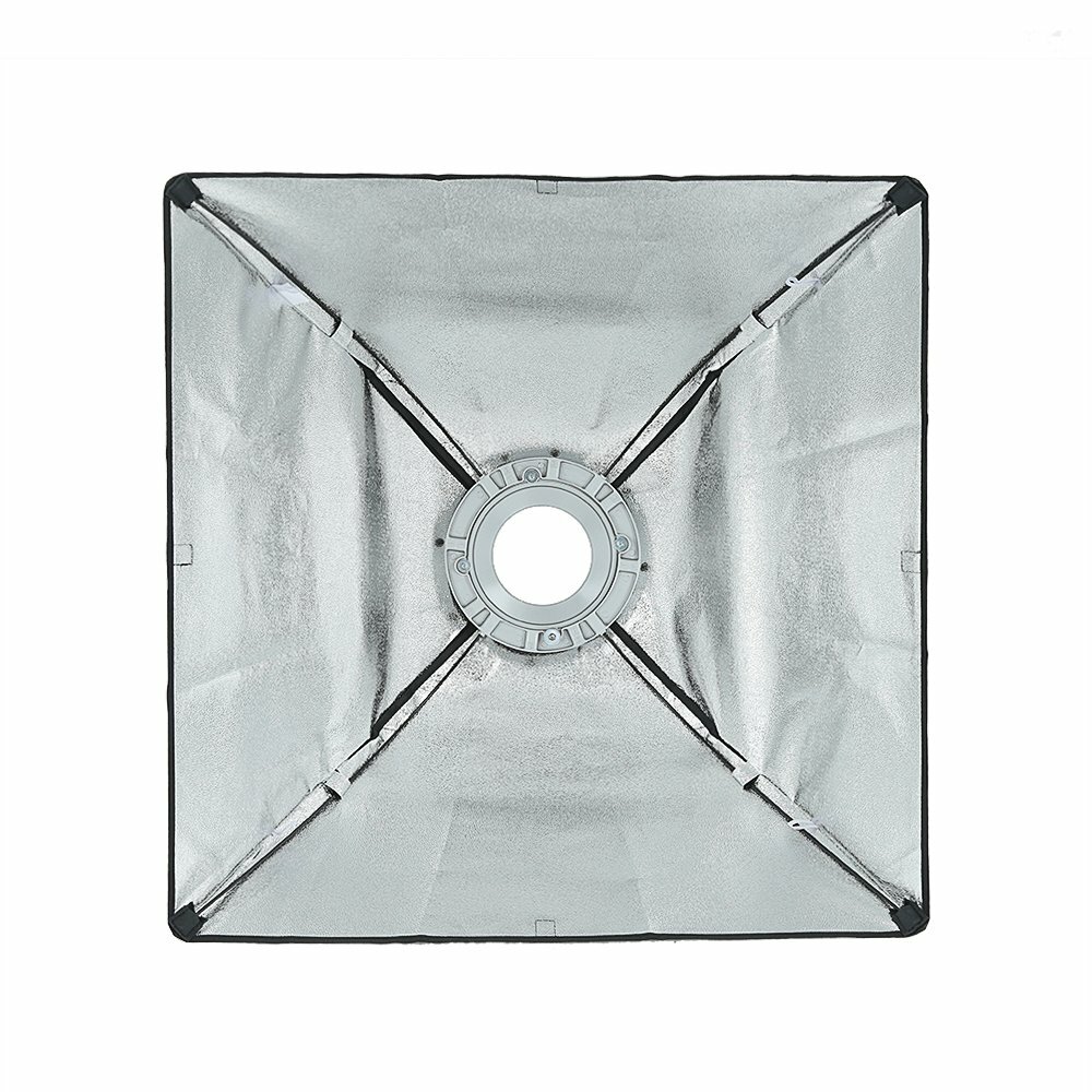 US 2X 60*60cm 24x24" Rectangular Bowens Softbox Fr Studio Strobe Flash Speedlite