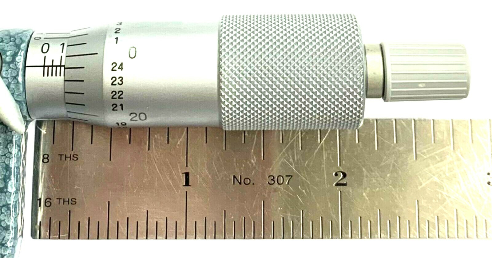 0-1" TUBE MICROMETER .0001" GRAD CARBIDE FACES RAACHET THIMBLE MITUTOYO #115-313