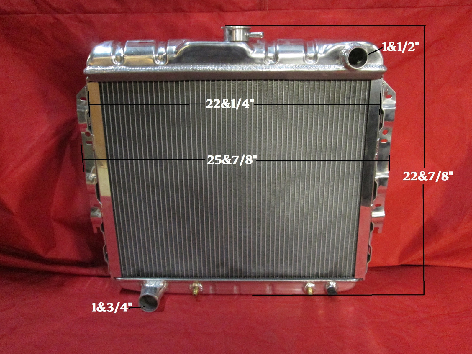 1962 1963 1964 Dodge Plymouth 330 440 Lancer Polara 22" Aluminum Radiator