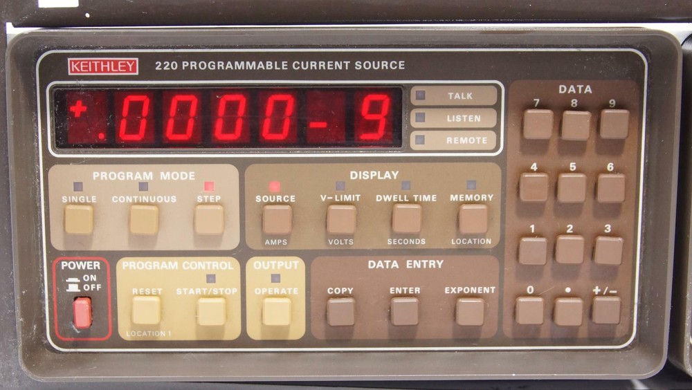 Keithley 595 Quasistatic CV Meter with Keithley 220 Programmable Current Source