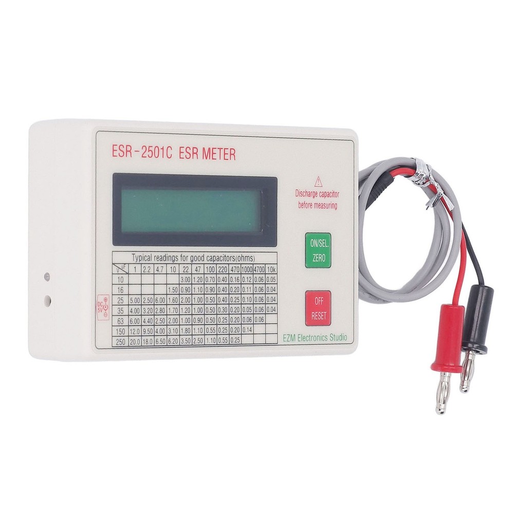 Handheld Capacitor Tester High Accuracy Lightweight Smart Shutdown