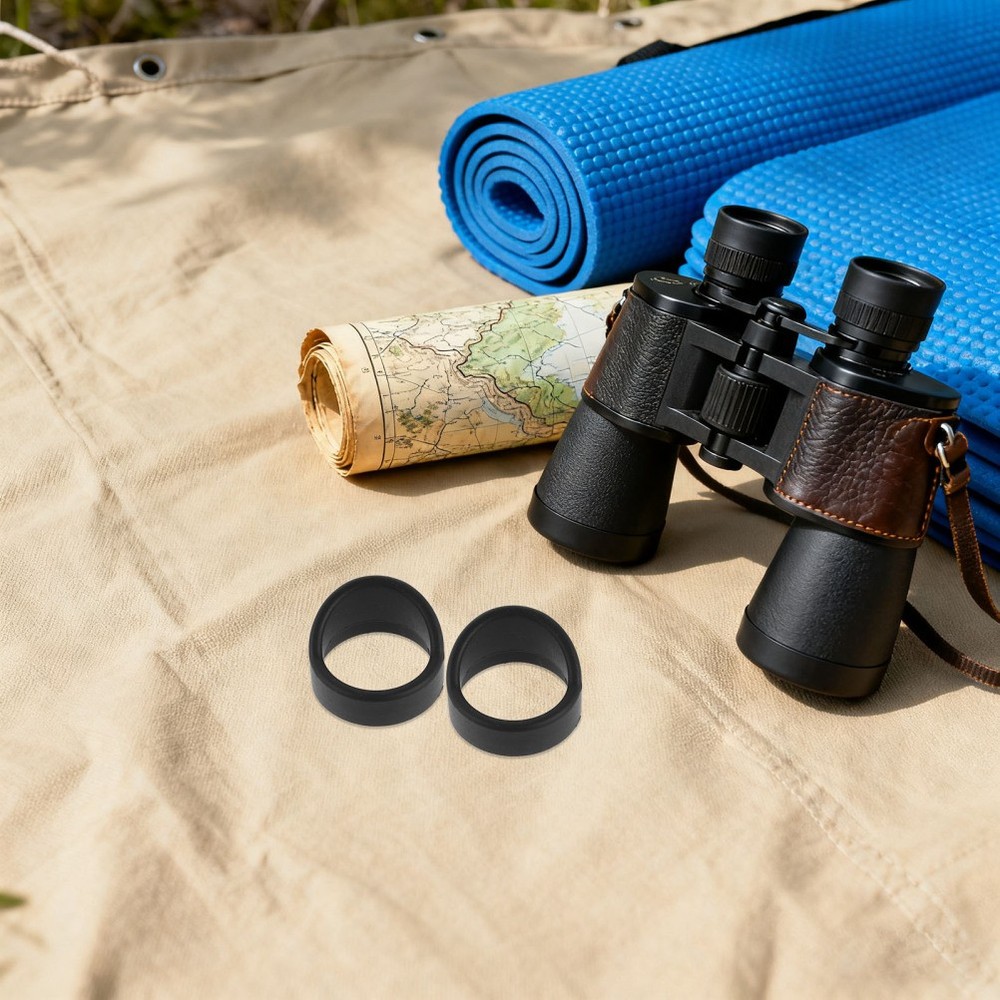 2PCS Rubber Binocular Eye Cups Replacement: Microscope Eyepiece Cap - Soft Eye