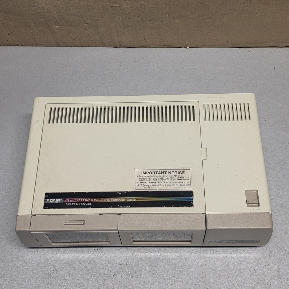 Coleco ADAM 2404CPU Computer System Memory Console Untested As-Is Rust