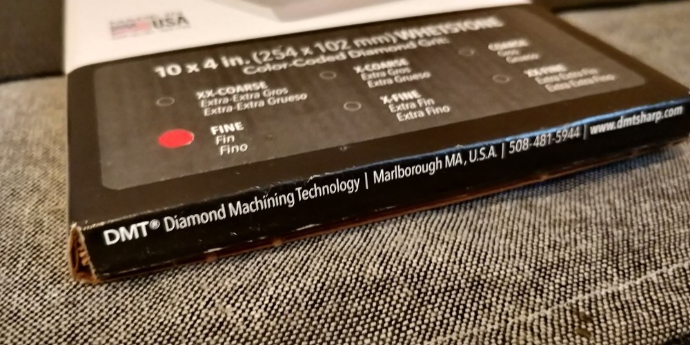 DMT DiaSharp Bench Stone D10F 10" FINE Sharpening Whetstone