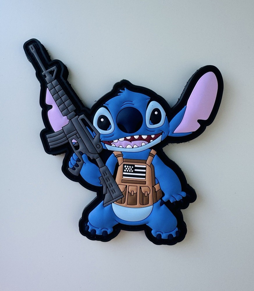Tactical Stitch Rubber PVC Hook/Loop Morale Patch