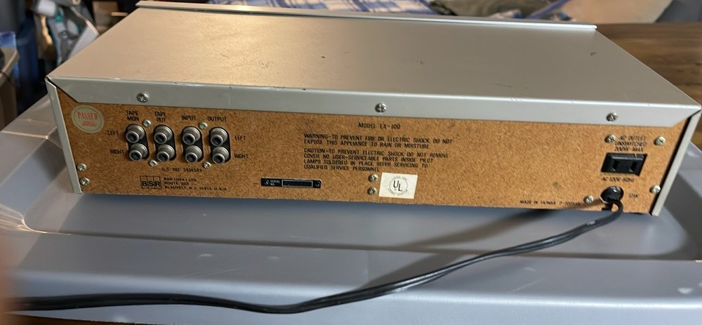 Vintage BSR EX-100 Stereo Frequency Equalizer - Tested Working