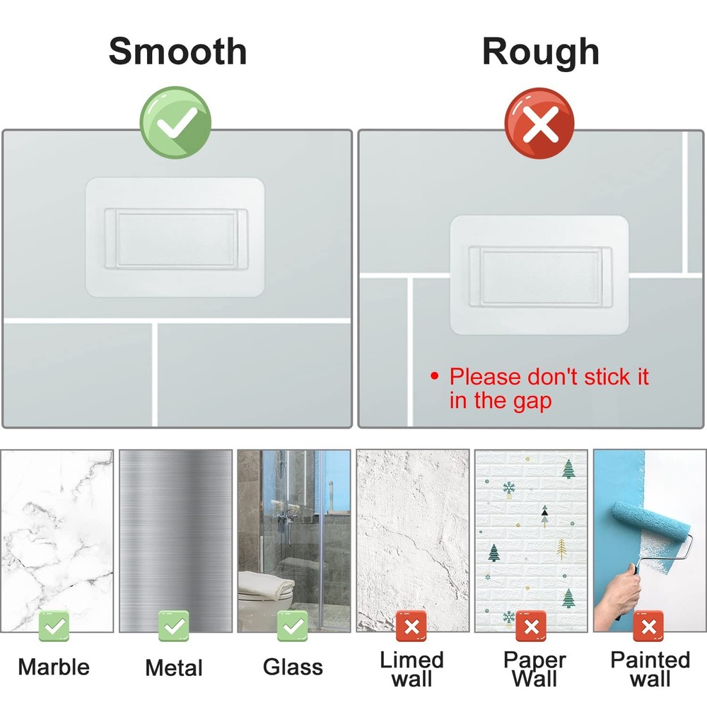 Replacement Adhesive Strip for Toothbrush Holder Wall Mounted Toothpaste Disp...