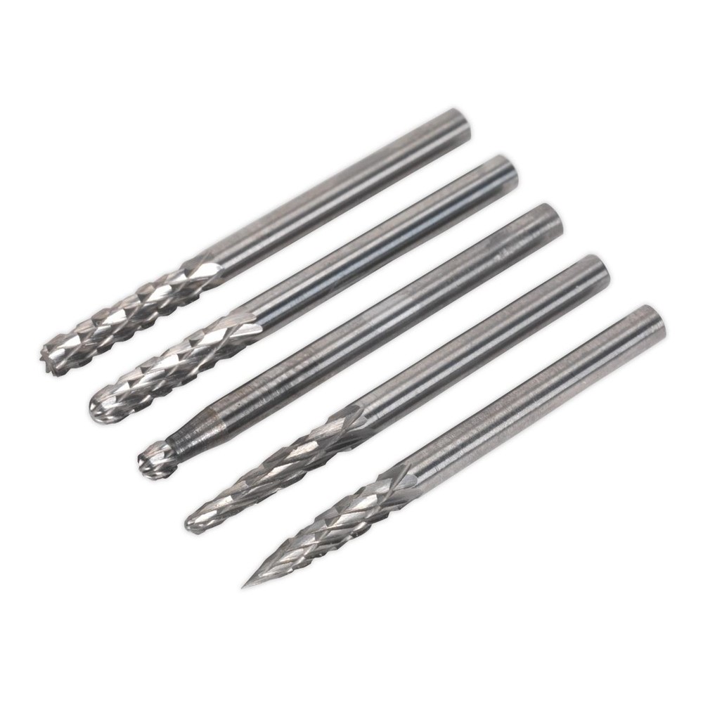 Sealey MCBSET01 Micro Carbide Burr Set 5pc
