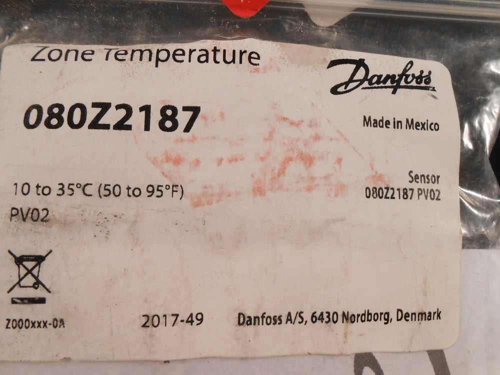 Danfoss 080Z2187 pv02 Zone Temperature Sensor